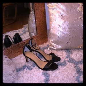 Express Black Strappy Heels (never worn, tags on)